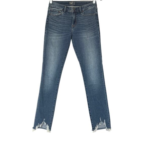 Abercrombie & Fitch Women’s Mid-Rise Super Skinny Ankle Jeans Size 26/2 EUC - Picture 2 of 9